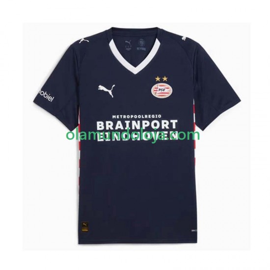 Camisola PSV Eindhoven Homem Equipamento Segundo 2025-2026 Manga Curta